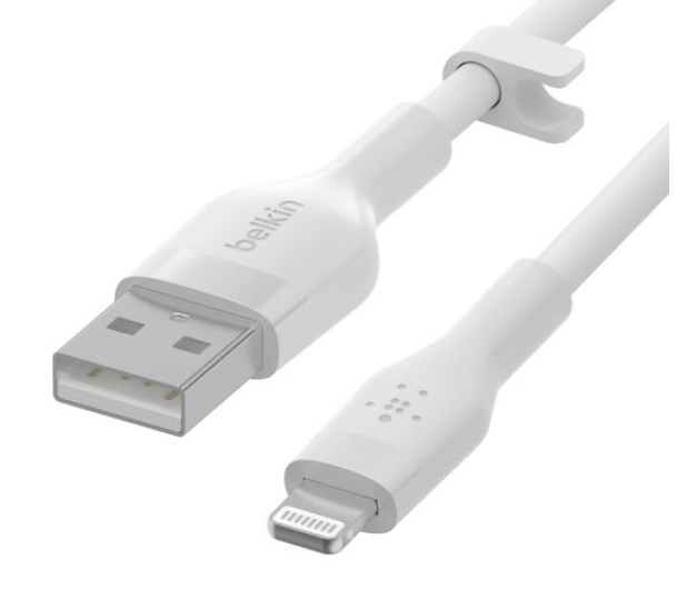 BELKIN USB-A - Lightning Silicone 1m White CAA008BT1MWH - 731849 - zdjęcie 4